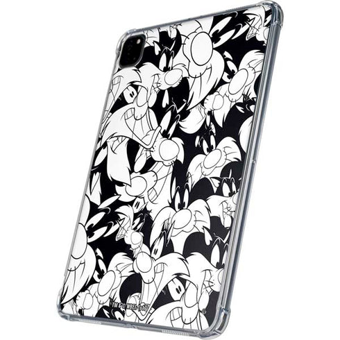 Looney Tunes Sylvester Super Sized Pattern iPad Pro 11in (2024) Clear Case
